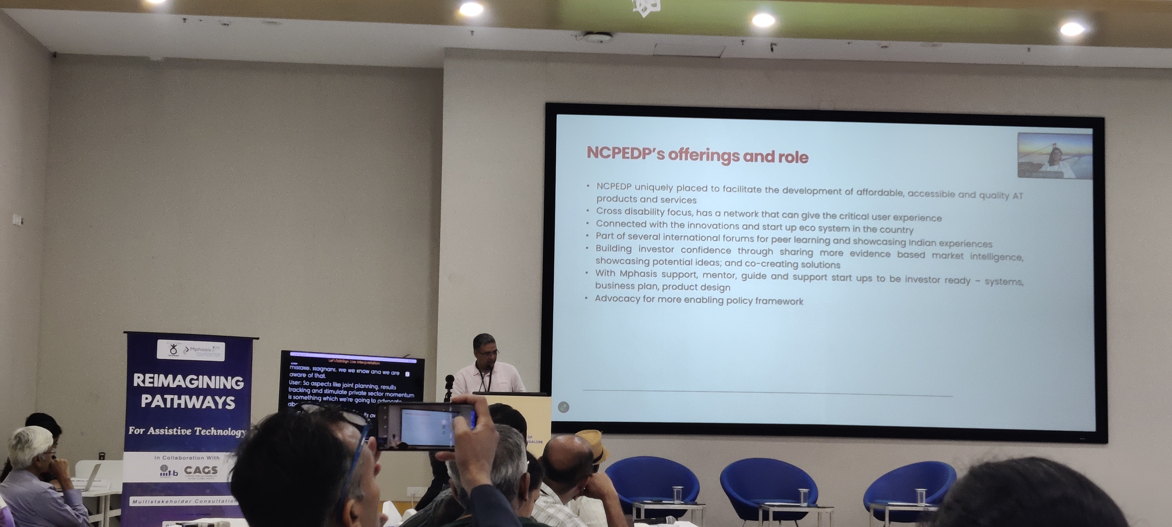 1. NCPEDP and Mphasis Foundation - Reimagining Pathways for Assistive Technology, Bengaluru, Karnataka